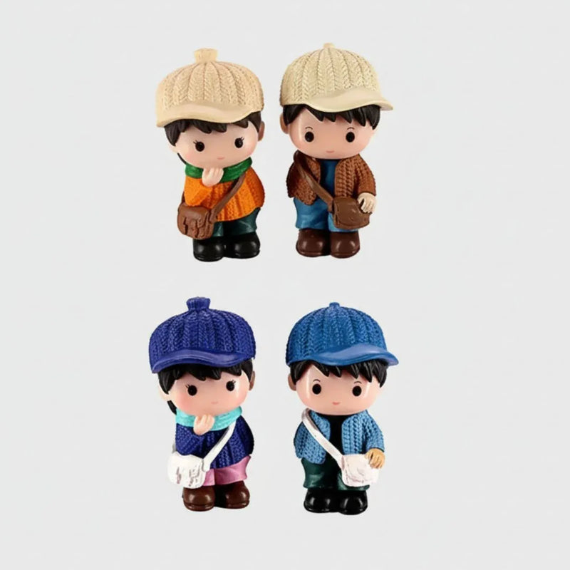 Miniature Model Winter Outfit Couple (2pc) Pack of 1
