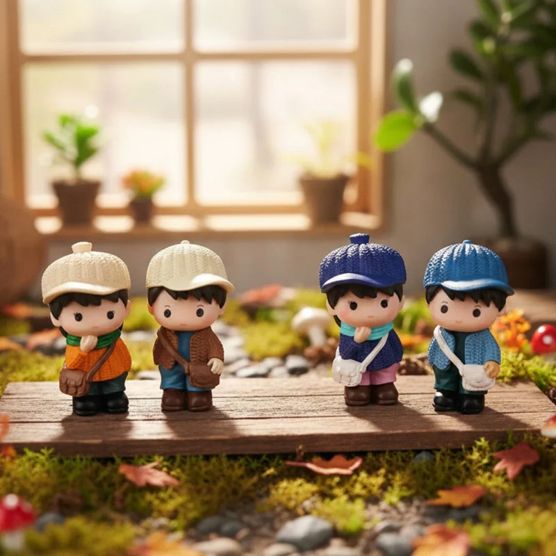 Miniature Model Winter Outfit Couple (2pc) Pack of 1