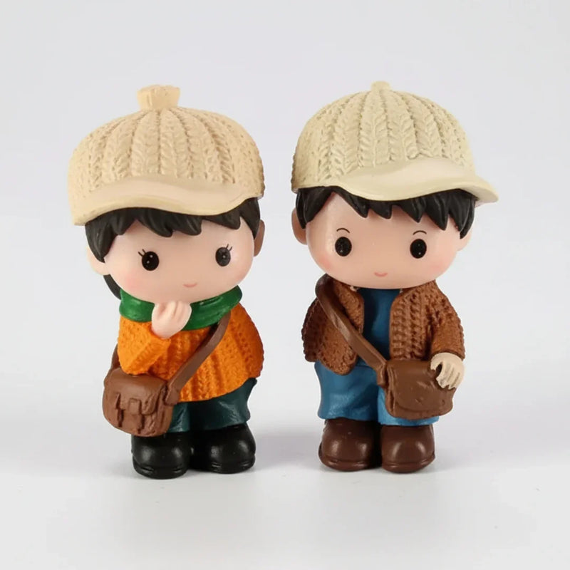 Miniature Model Winter Outfit Couple (2pc) Pack of 1