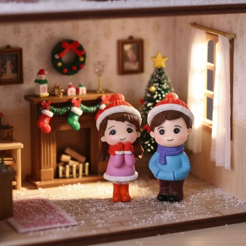 Miniatures Winter Style Boy & Girl (2pc) Pack of 1