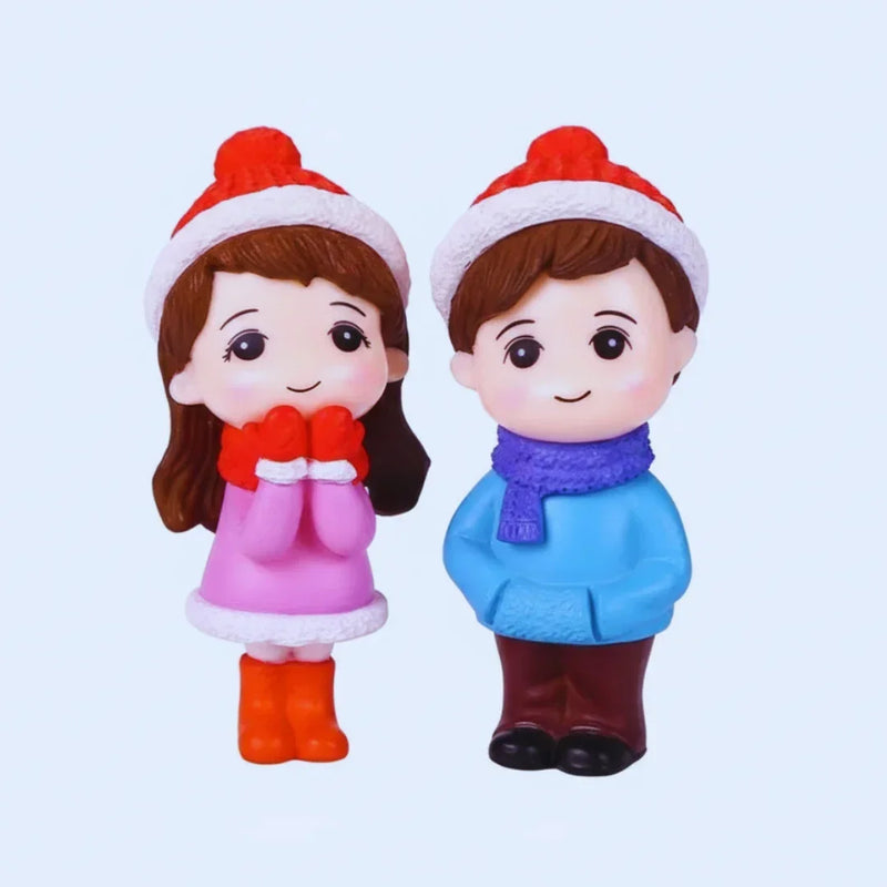 Miniatures Winter Style Boy & Girl (2pc) Pack of 1