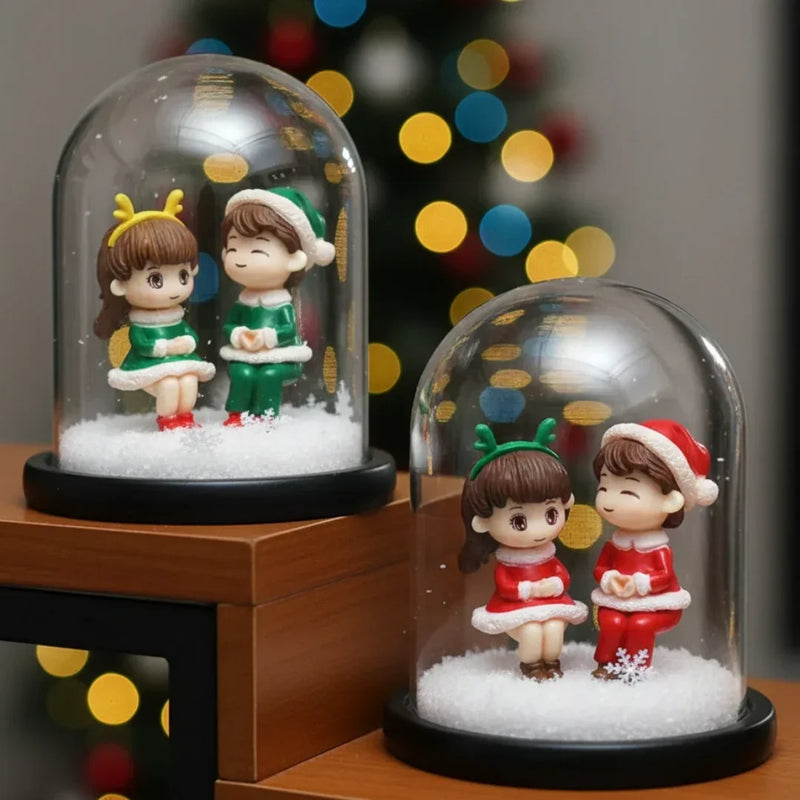 Miniatures Cute Christmas Couple (2pcs) Pack of 1