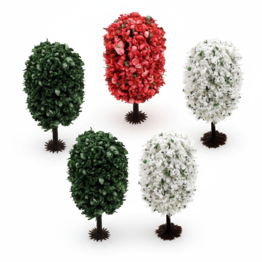 Miniature Model Fancy Trees (5Pcs) Pack of 1 – Inkarto