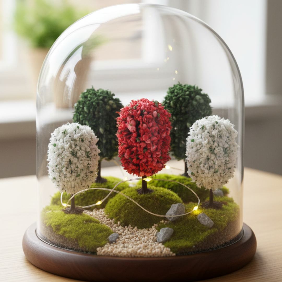 Miniature Model Fancy Trees (5Pcs) Pack of 1