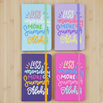 "Less Monday More Summer Aloha" Ruled Diary (size: A7) pack of 1