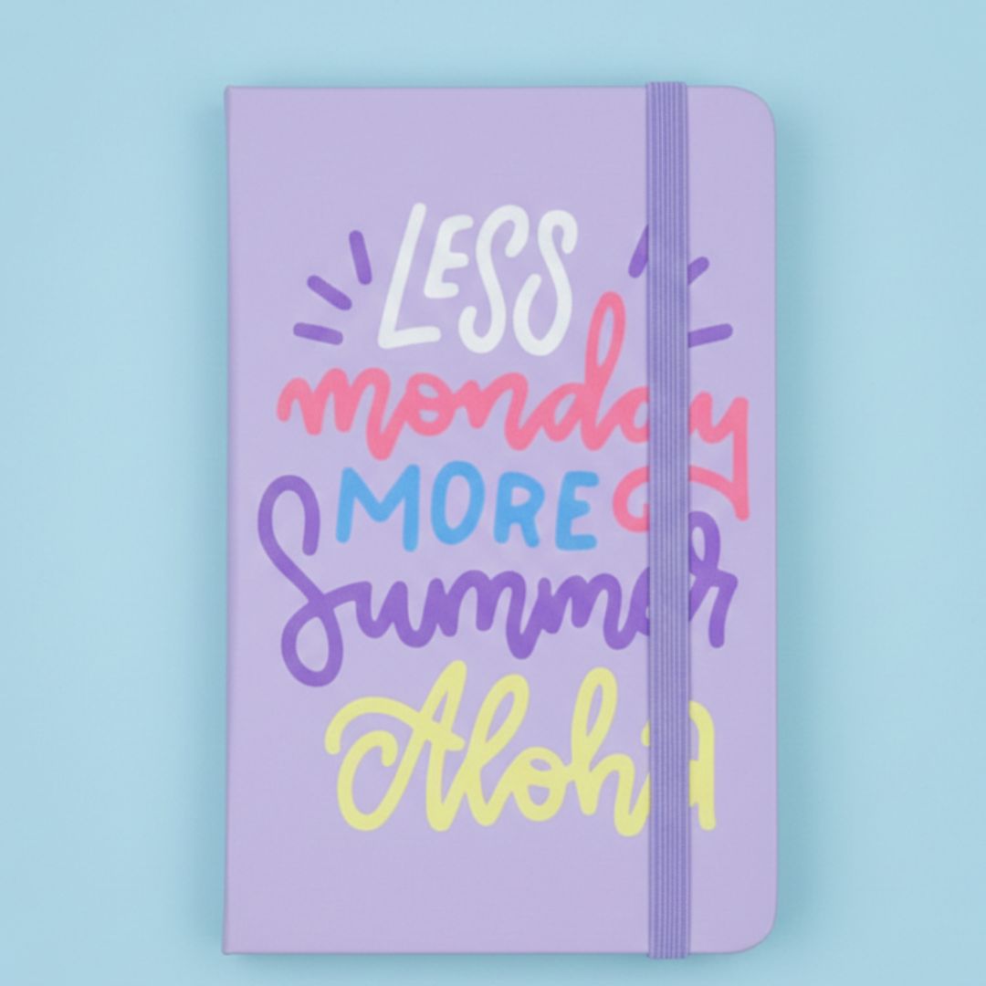 "Less Monday More Summer Aloha" Ruled Diary (size: A7) pack of 1