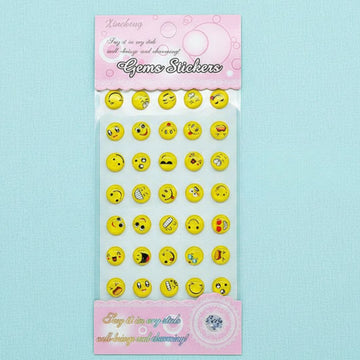 Smile Crystal Gems Sticker Small pack of 1