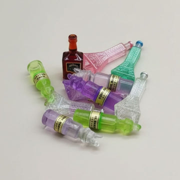 Tiny Craft Bottles - Assorted Colors  (10pcs) Pack of 1