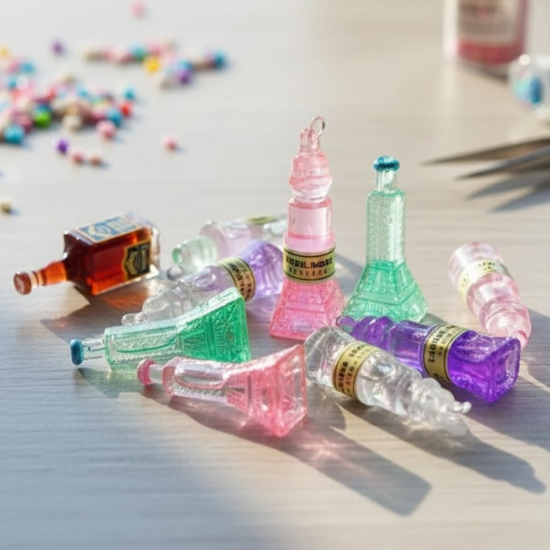 Tiny Craft Bottles - Assorted Colors  (10pcs) Pack of 1