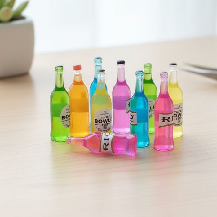 Miniatures mix Colorful Bottles (10pcs) Pack of 1
