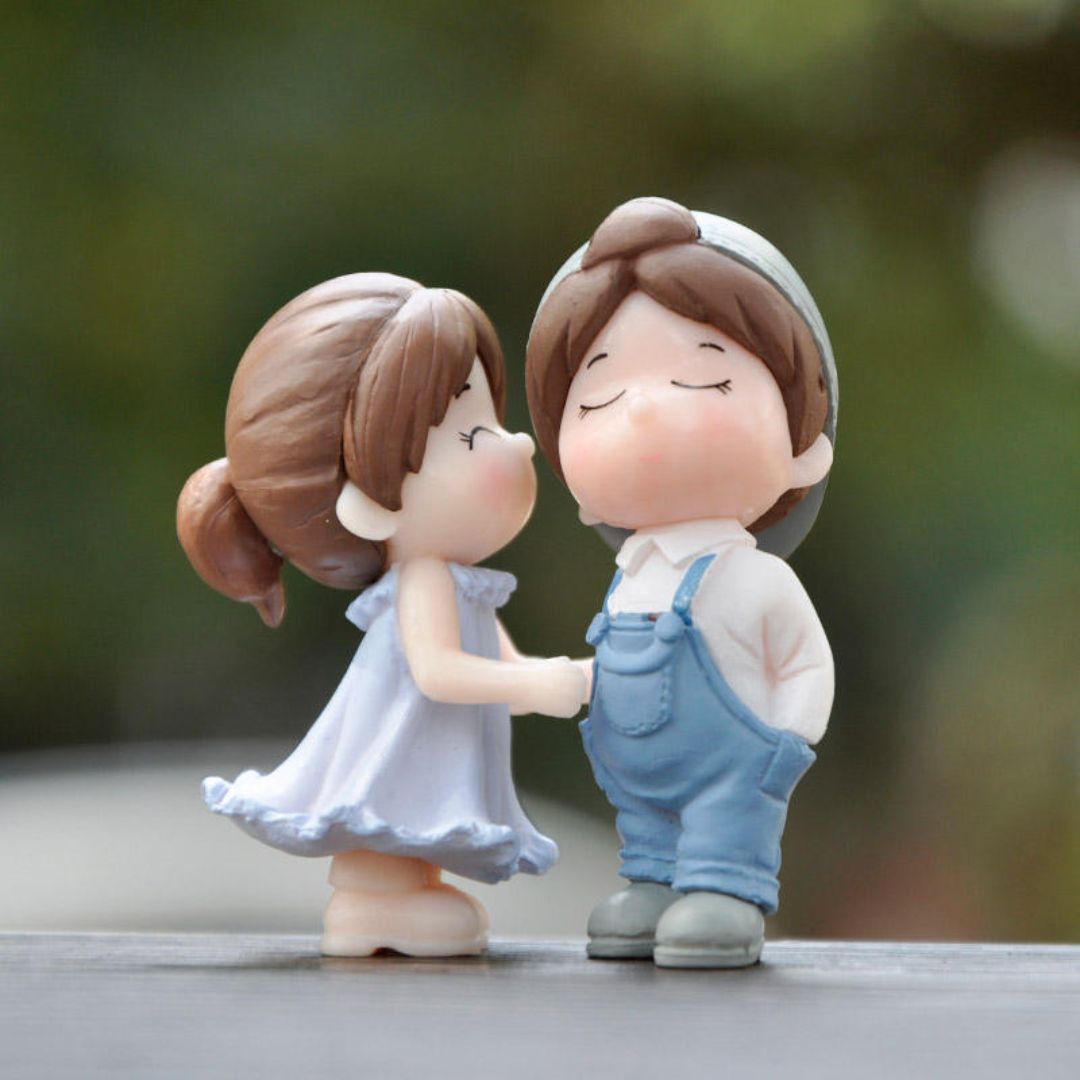 Miniature Cute Lovers Girl & Boy (2pcs) Pack of 1