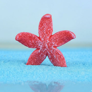 Miniature Red Starfish | Decorative Model 2.8cm (5 Pcs) Pack of 1