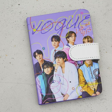 A6Trendy BTS Printed Undated Journal with Magnetic Closure (1pcs) pack of 1