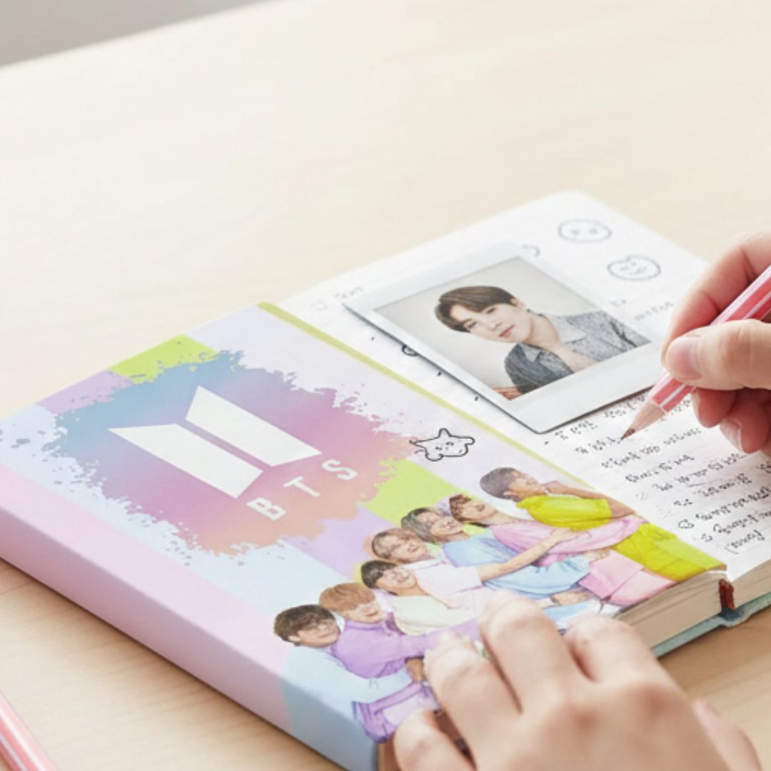 A6 Trendy BTS Printed Undated Journal with Magnetic Closure (1pcs) pack of 1