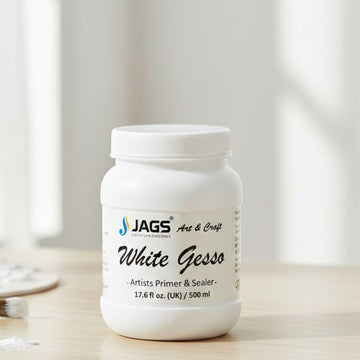 Jags Artist Gesso White Primer for Canvas & Art 500ml (1pcs) pack of 1