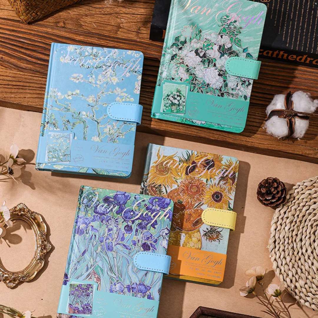 Premium A5 Van Gogh Journal Notebook with Strap | Pack of 1