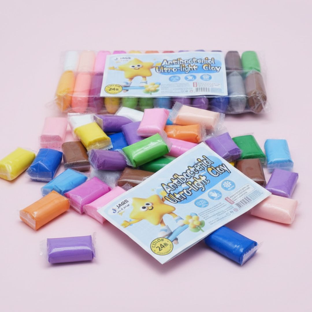 Dry Clay Colorful Children Soft Clay, Creative Art & Crafts l  Pack of 1