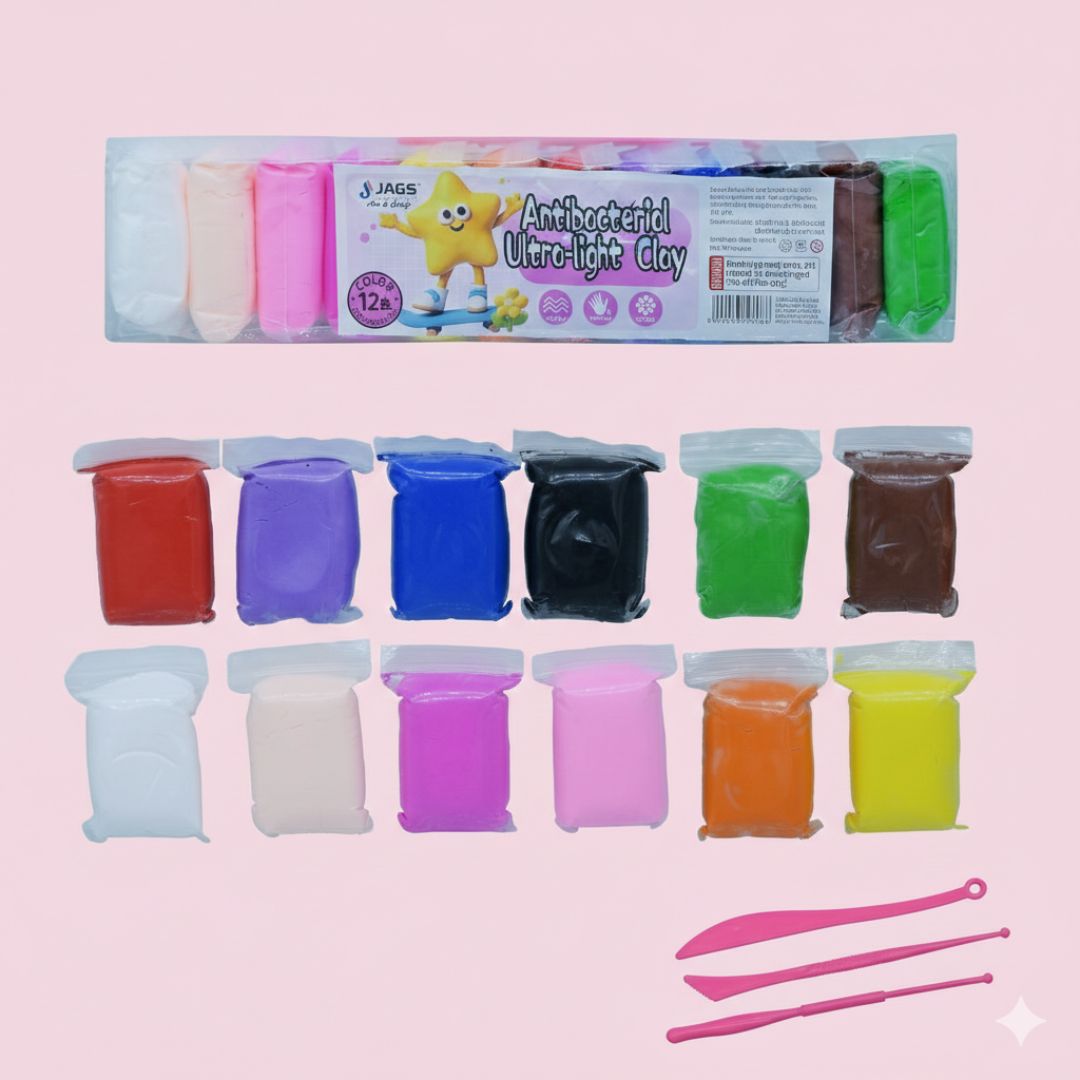Dry Clay Colorful Children Soft Clay, Creative Art & Crafts l  Pack of 1