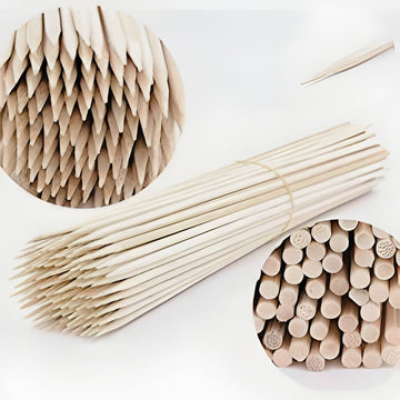 Natural Wooden Candy Sticks l size 14.5cm l 50pcs l Pack of 1 l 4mm