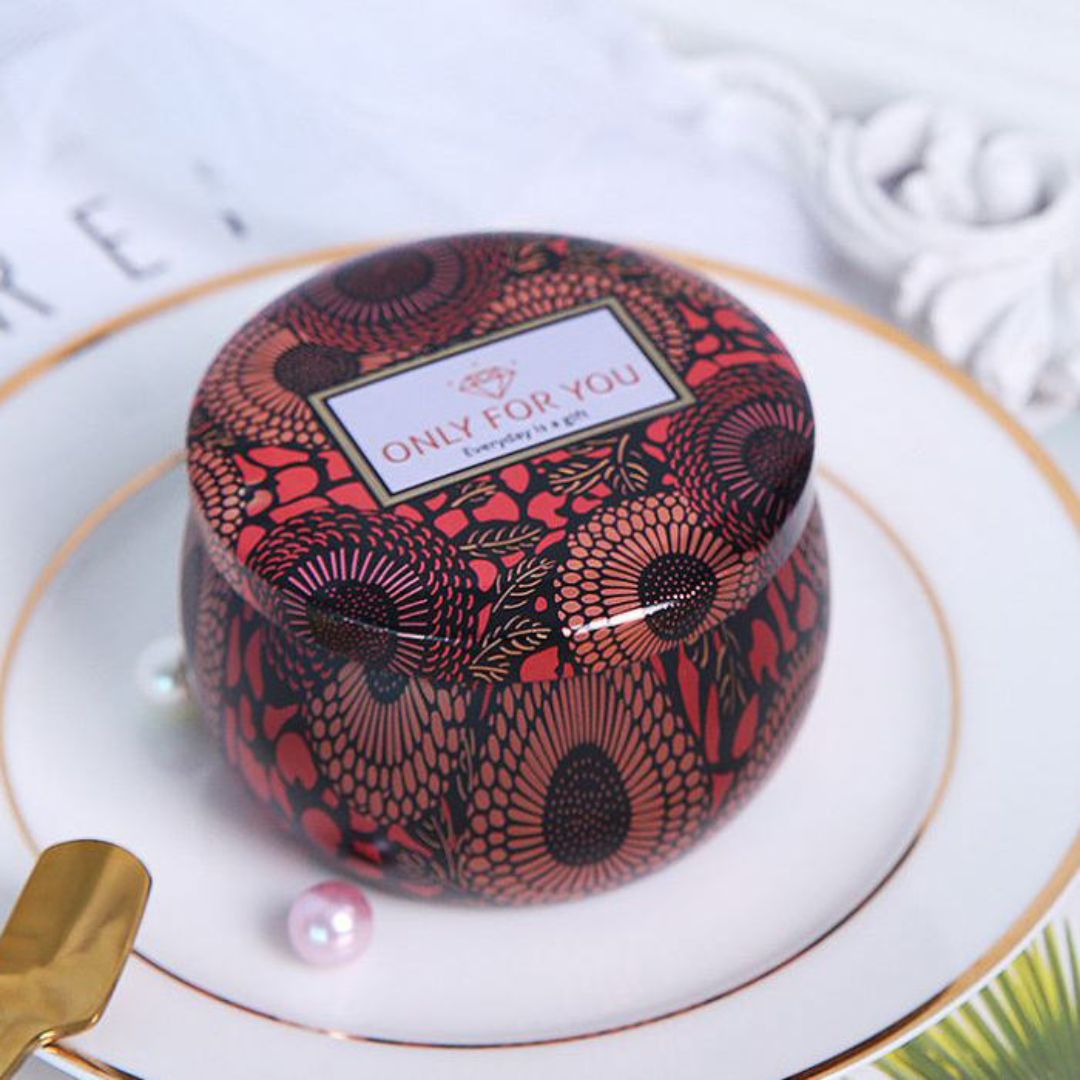 Mandala Metal Tin Box Design Round l  7x5cm l  Pack of 1