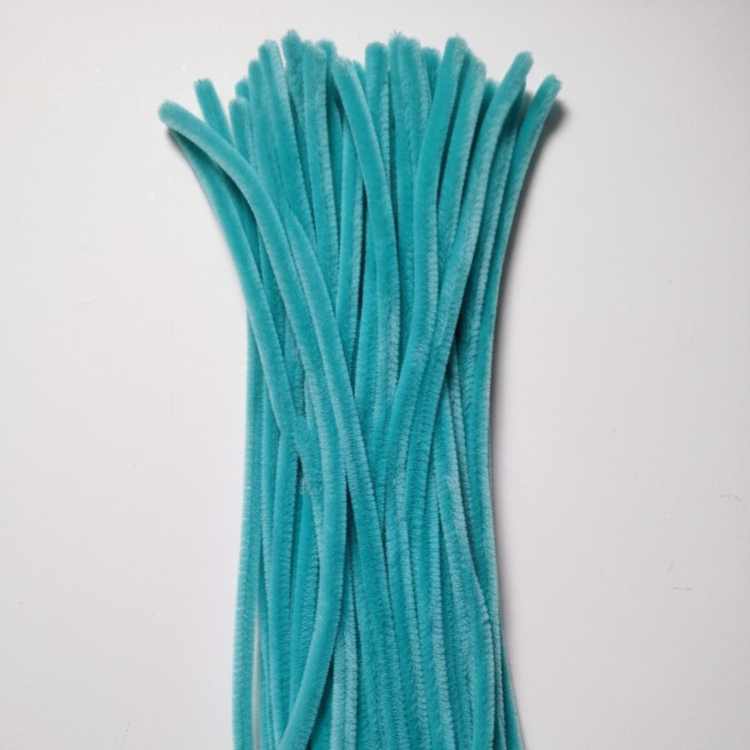 Ocean Blue Plain Pipe Cleaner for Craft and Bouquet l Pack of 100Pc