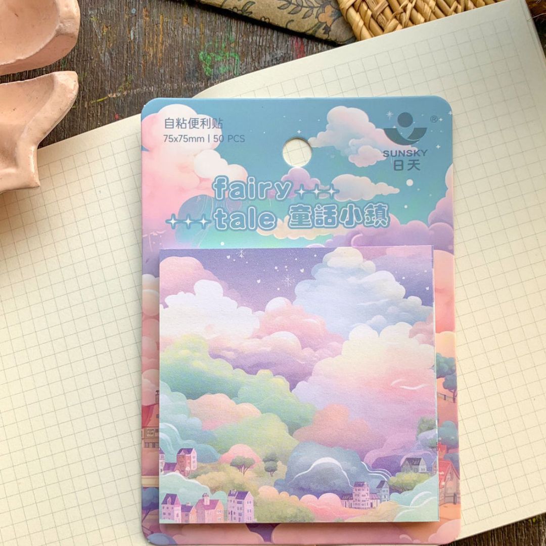 Dreamy castle sticky notes l pack of 1 contains 50 sheets l 3x3