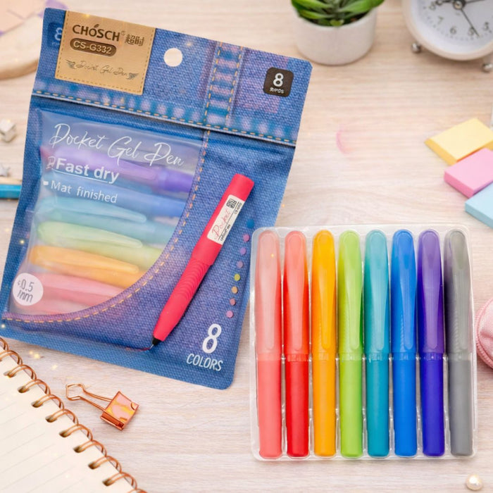 Pocket Gel Pens Multicolor I Designed in Japan I Limited Edition