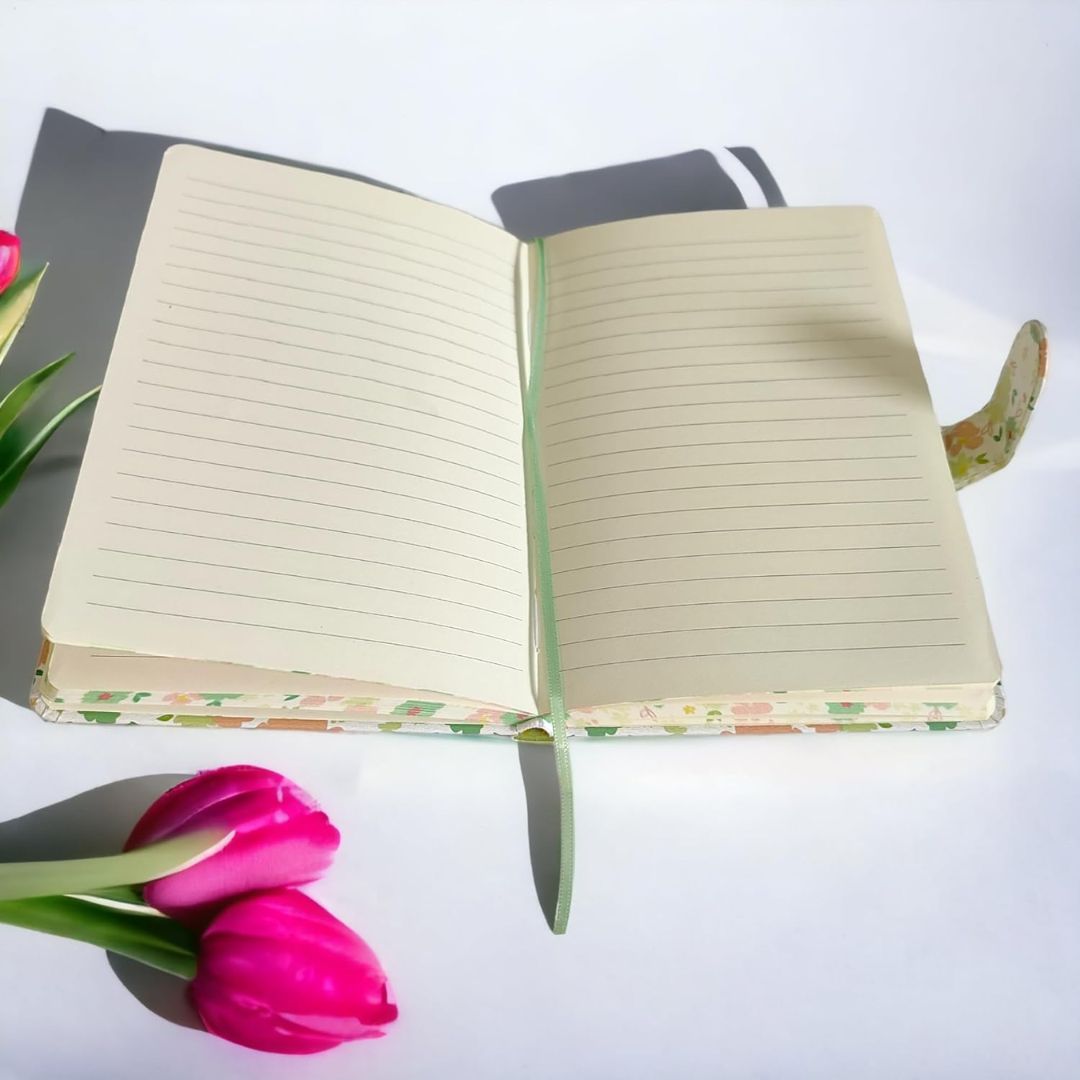 A7 Pastel floral Journal Diary I Ruled & Undated I 100 Sheets I Pack of 1 Diary