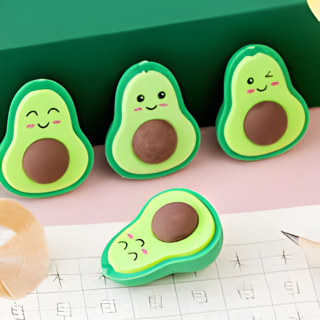 Craftdev (Buy 1 Get 2 Free) Cute Avocado Erasers