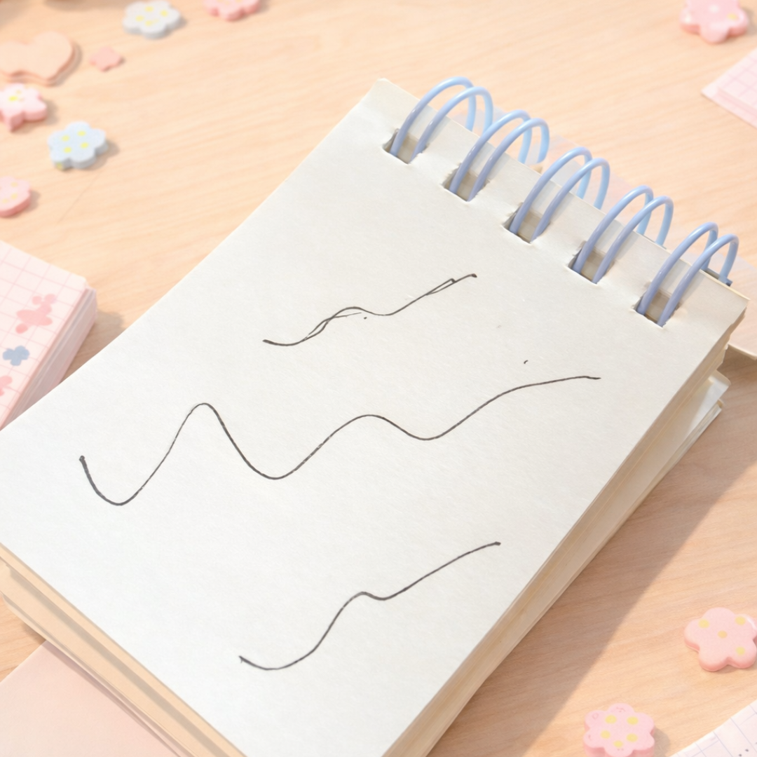(Buy 1 Get 1 free ) Cute Mini Kawaii Spiral Diary with flap l Pack of 1 diary