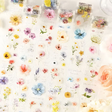 ( Buy 1 Get 1 Free ) Aesthetic Floral Themed Washi Tape | Pack of 1 contains 1 washi tape roll