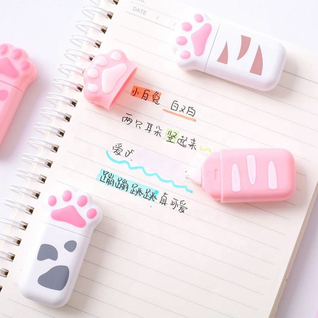 Cute Paw Design Correction Tape | Kawaii Stationery | Pack Of 1