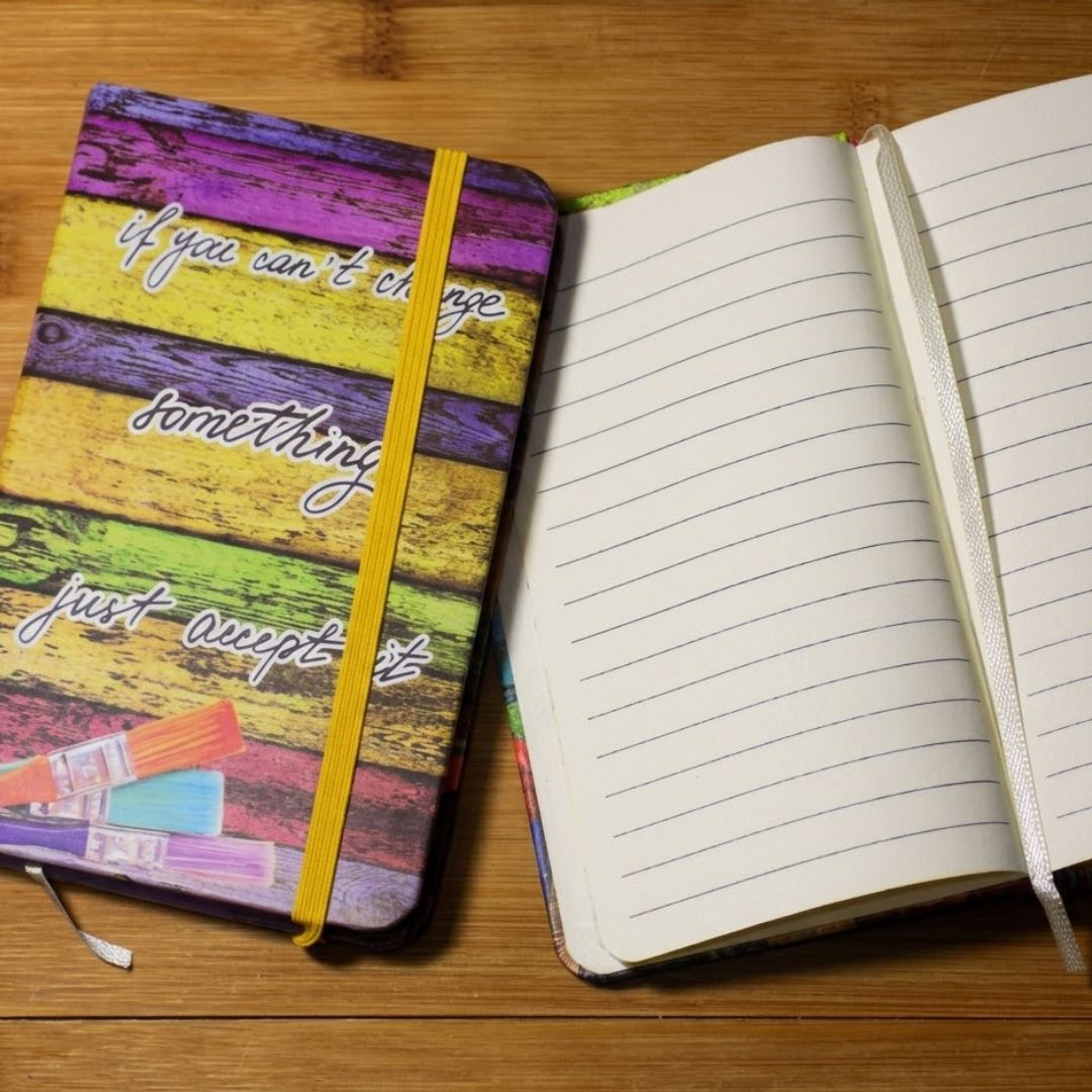 (BUY 1 GET 1 FREE ) A7 Fancy Journal Diary I Ruled & Undated I 100 Sheets I Pack of 1