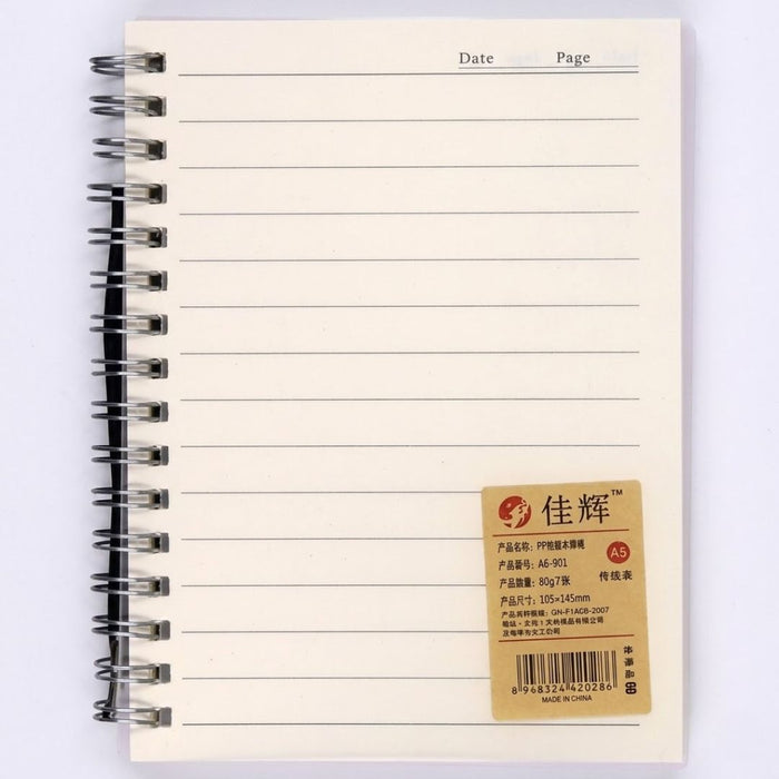 A6 Spiral Notebook (Ruled) – Compact Pocket Diary for Notes & Study |Pack of 1