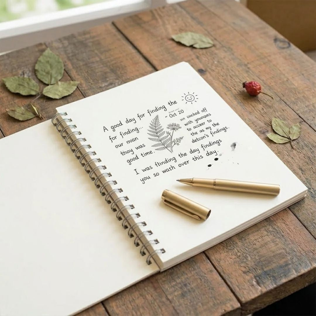 Premium A5 Spiral Notebook (Plain) – Blank Pages for Creative Use | Pack of 1