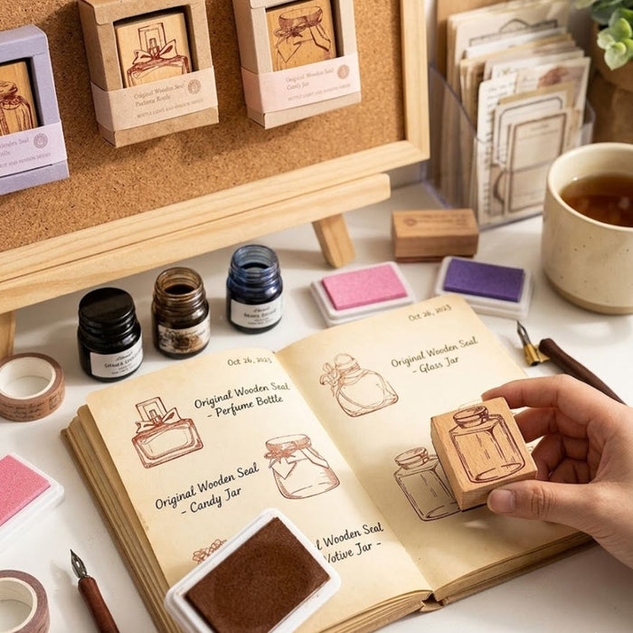 DIY Wooden Stamp Block – Journal, Scrapbook & Art Decoration | Pack of 1