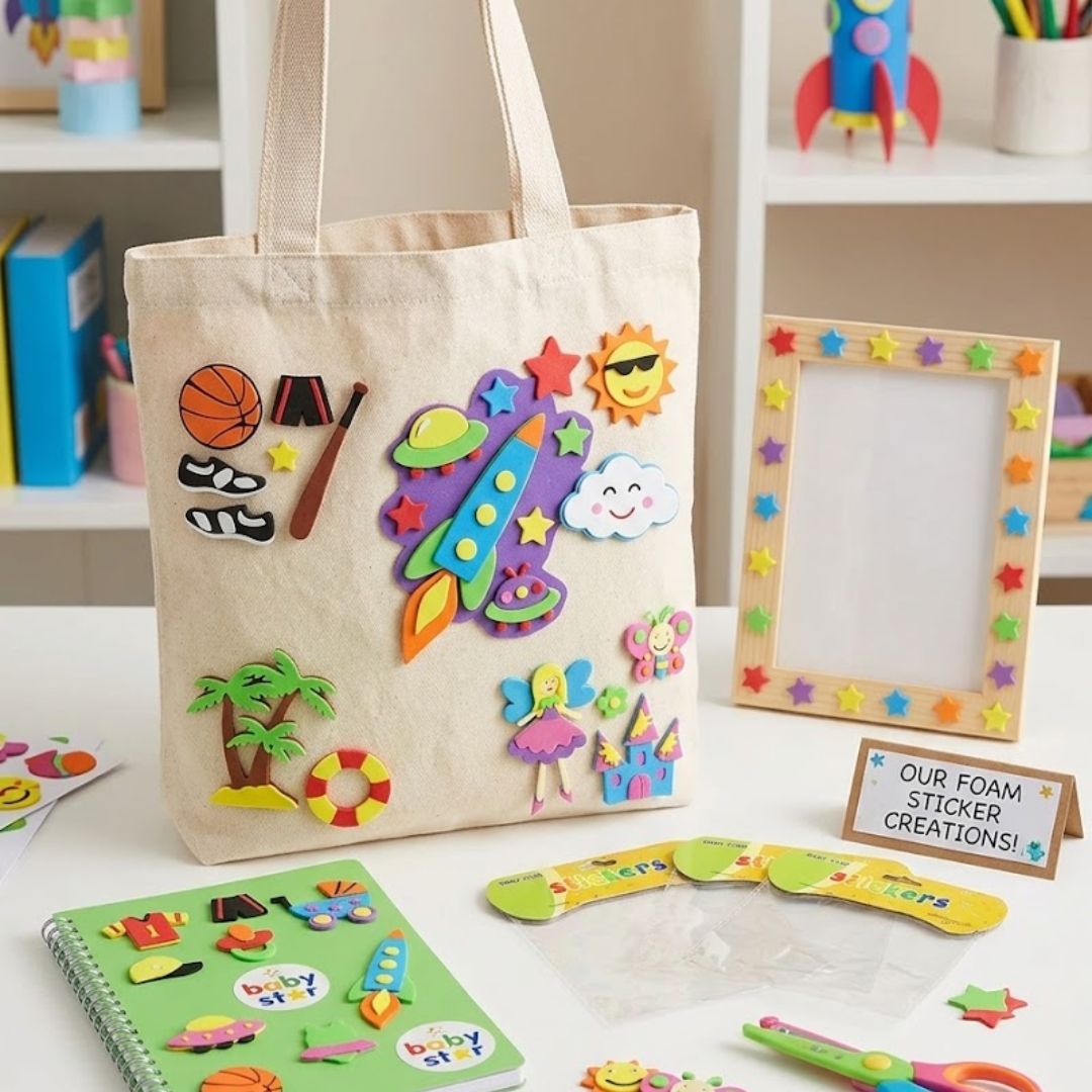 Kids Foam Stickers – Baby Star DIY Craft & Scrapbook Pack | Pack of 1