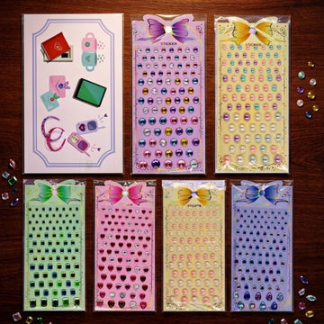 Aesthetic Crystal Stickers – DIY Nail, Journal & Craft Decoration | Pack of 1