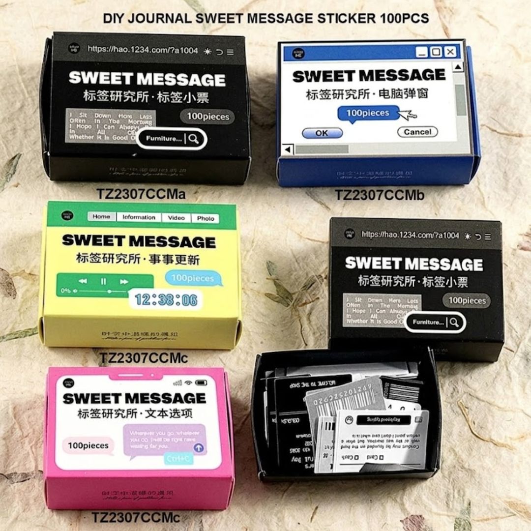 Retro Computer Pop-Up Stickers – Cute Journal & Craft Pack | Pack of 1