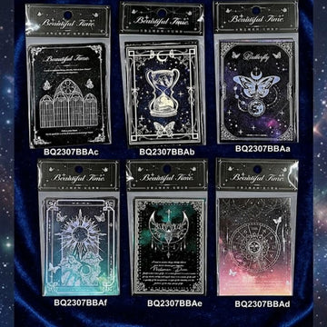 Dark Aesthetic Tarot Stickers – Vintage Journal & Scrapbook Decor (24 PCS) | Pack of 1