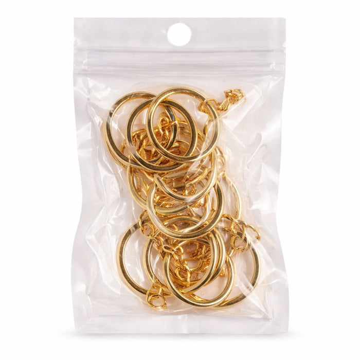 Keychain Rings with Chain – DIY Craft Keyring Set (12 PCS) | Pack of 1