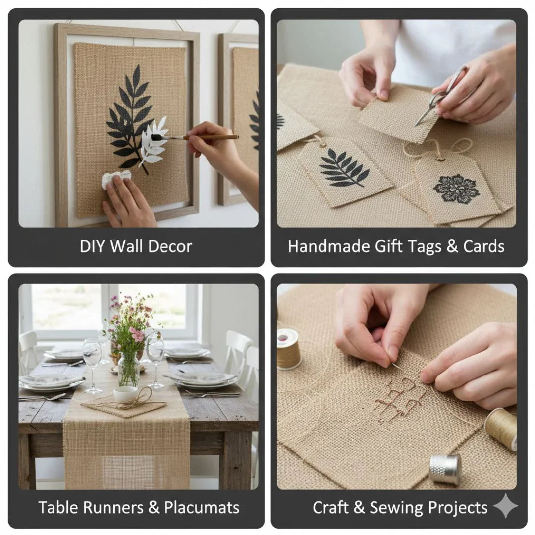 A4 Jute Sheet with Laminated Finish (5pcs) - A4JSWL