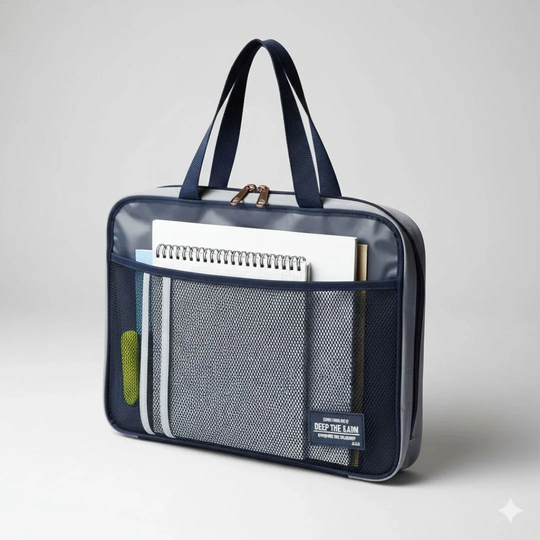 Transparent folder laptop bag