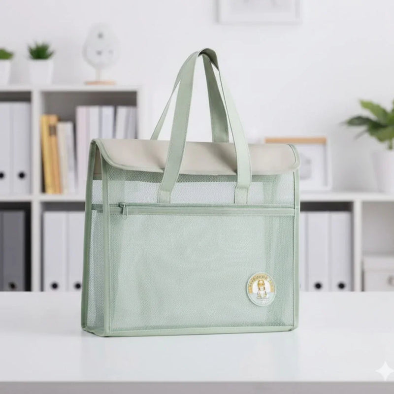 Large Transparent Expanding Folder Bag | 34×33 cm (1 pcs)