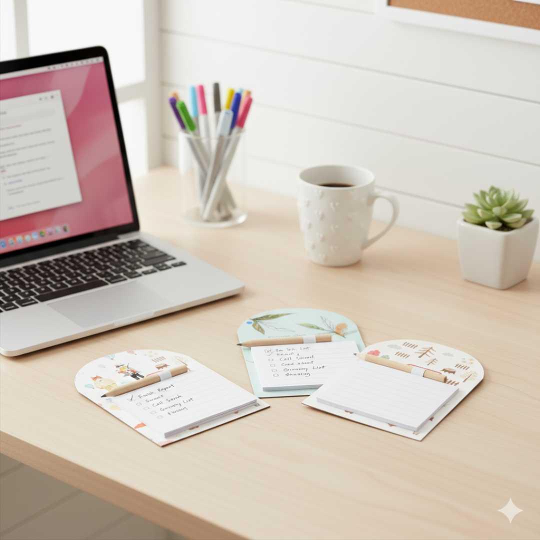 Mini Magnetic Memo Pad with Pen for Fridge - Stay Organized and Never Forget