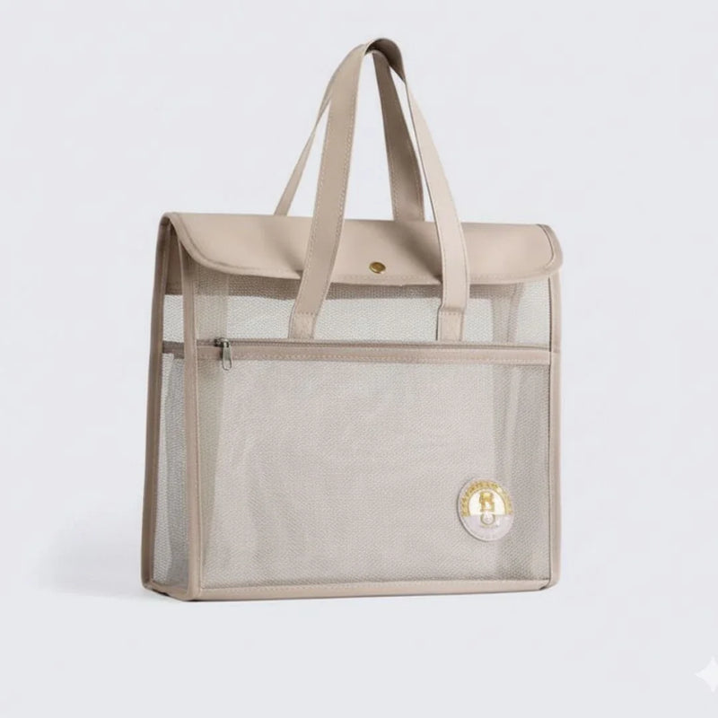 Large Transparent Expanding Folder Bag | 34×33 cm (1 pcs)