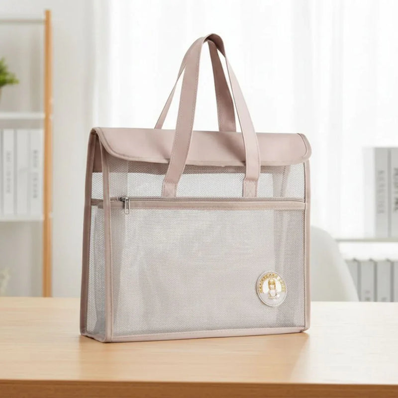 Large Transparent Expanding Folder Bag | 34×33 cm (1 pcs)