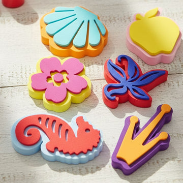 Fun Foam Stamps for Kids (6pcs) Pack of 1