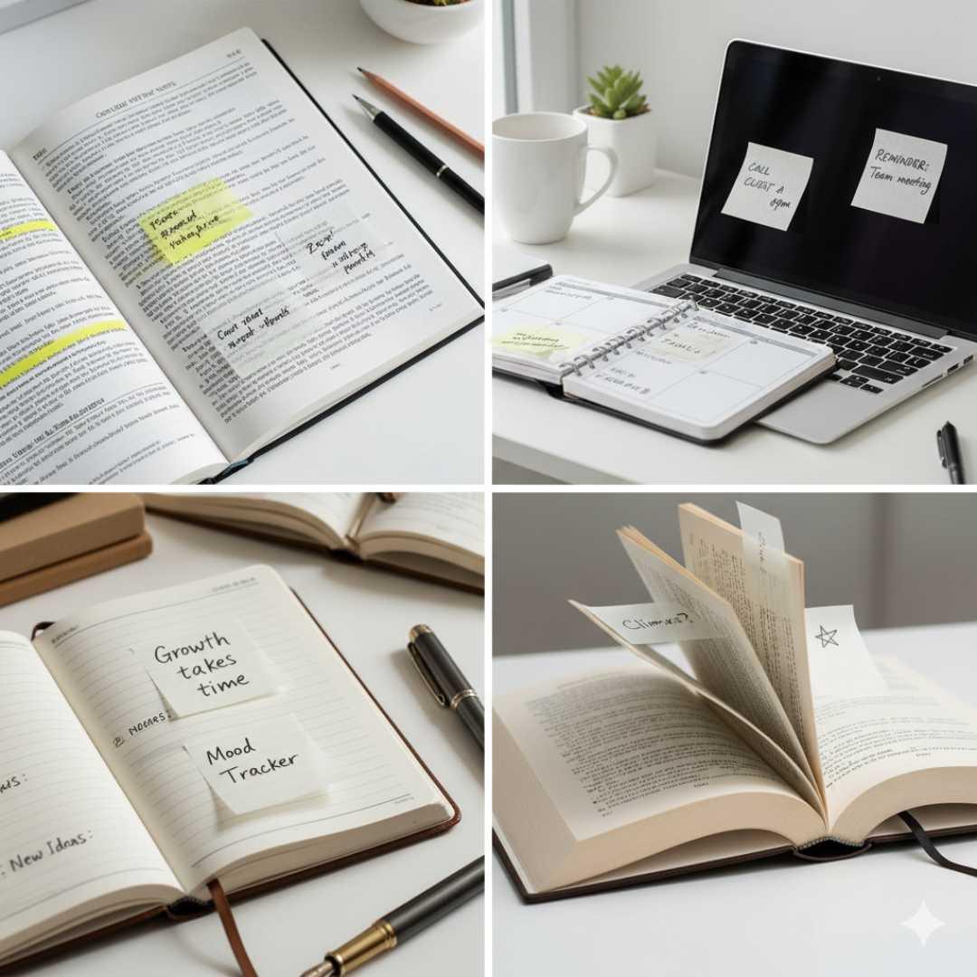 (Price Drop Offer) Transparent sticky notes 2x3 inches (Pack of 40-50 sheets)