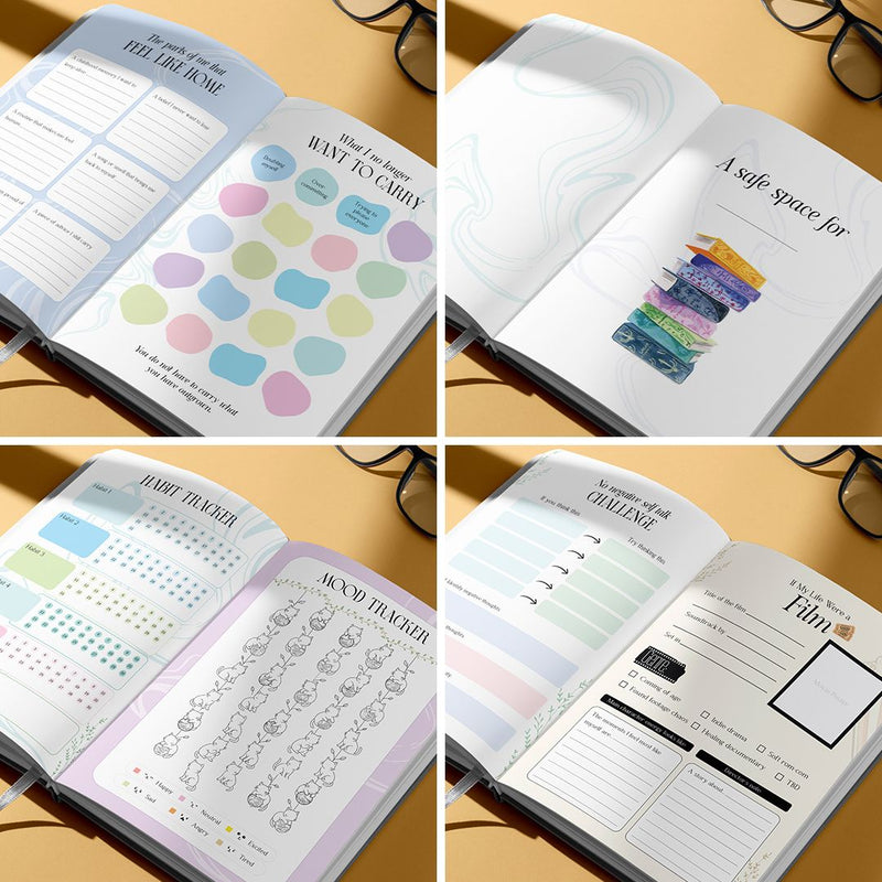 Going With The Flow 2026 Planner | A5 Hardbound Journal for Mindful Living & Self-Care